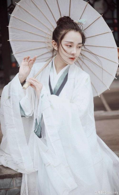 汉服网红吃瓜图片高清,一场视觉与味蕾的双重盛宴